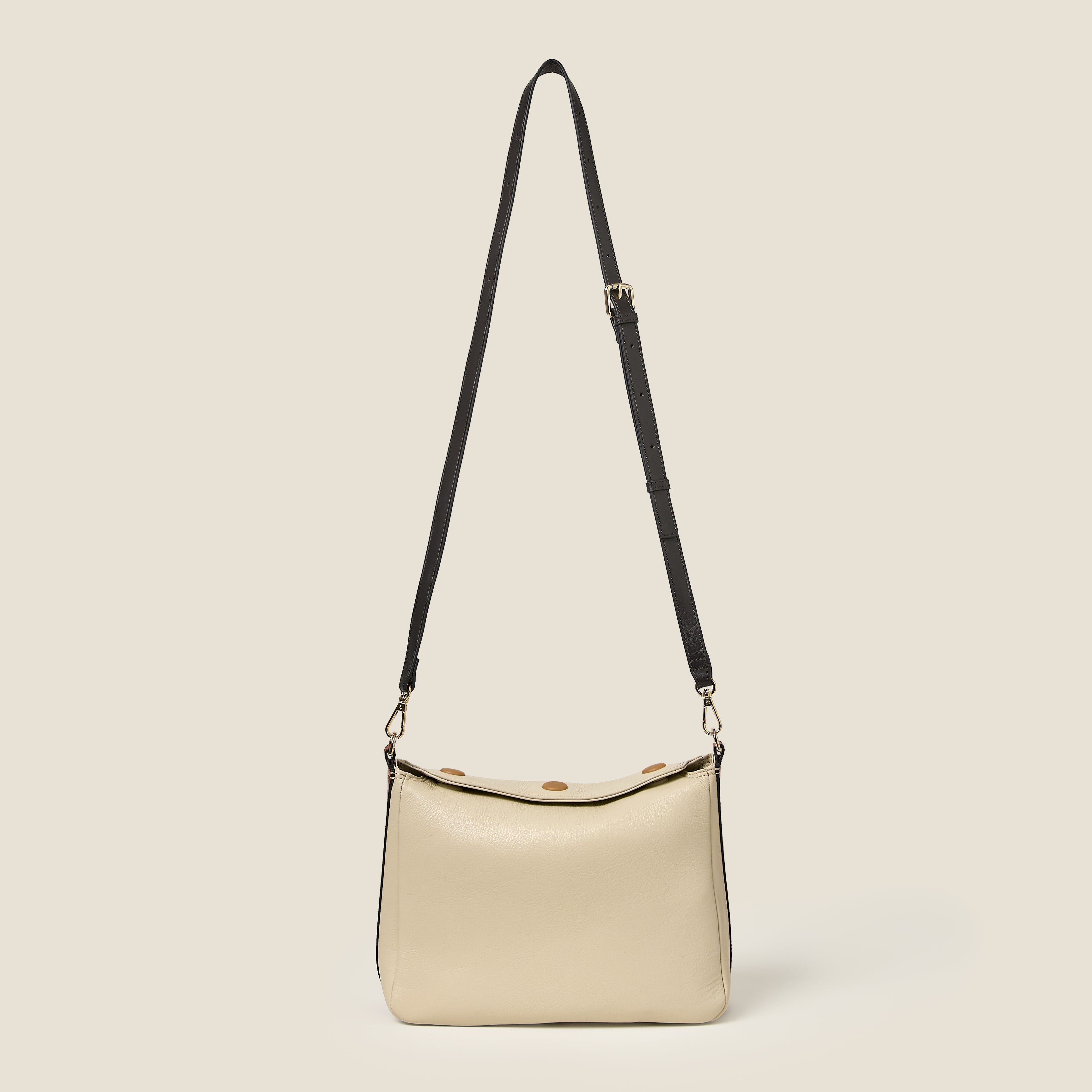 Small Softie Leather Shoulder Bag - White Crème