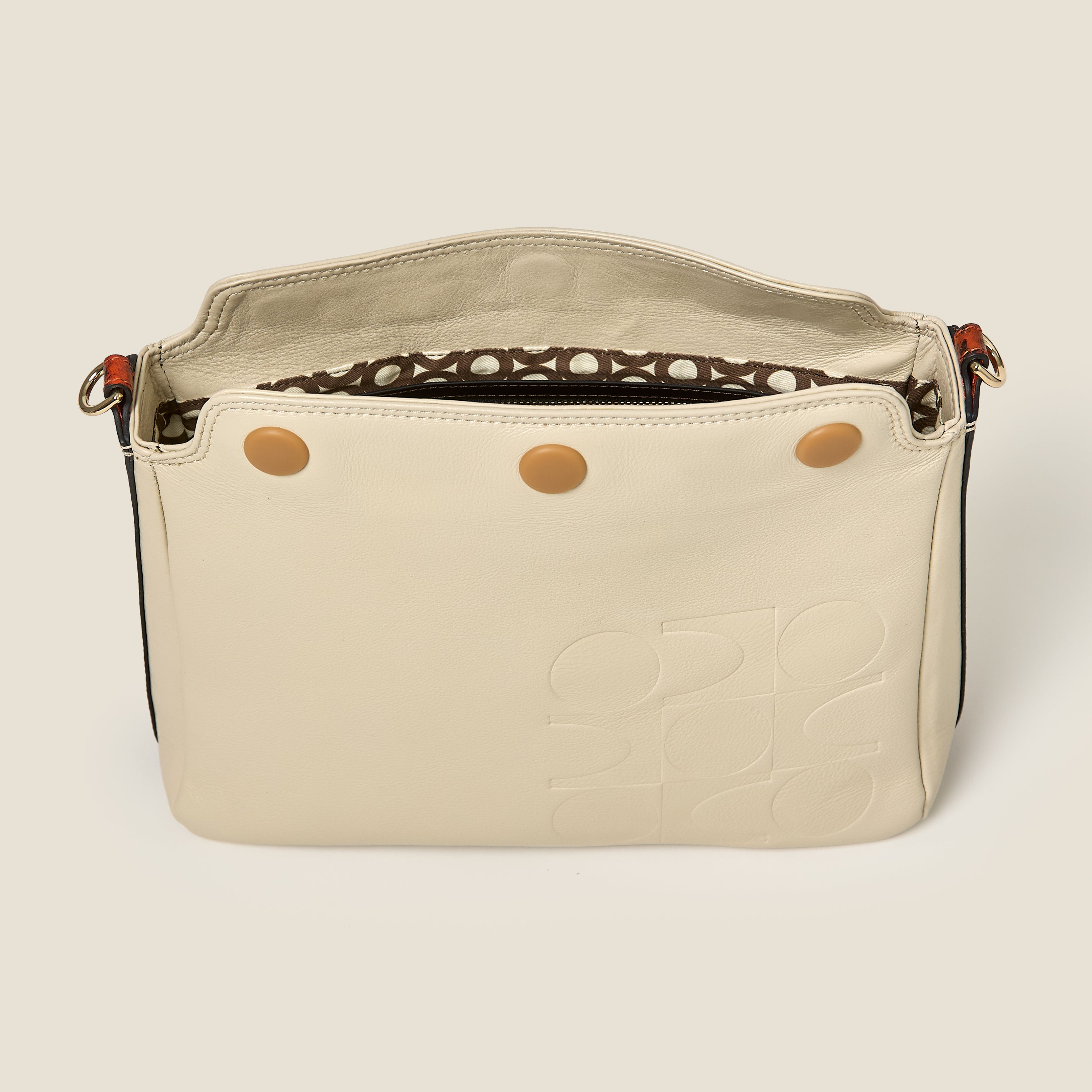 Small Softie Leather Shoulder Bag - White Crème