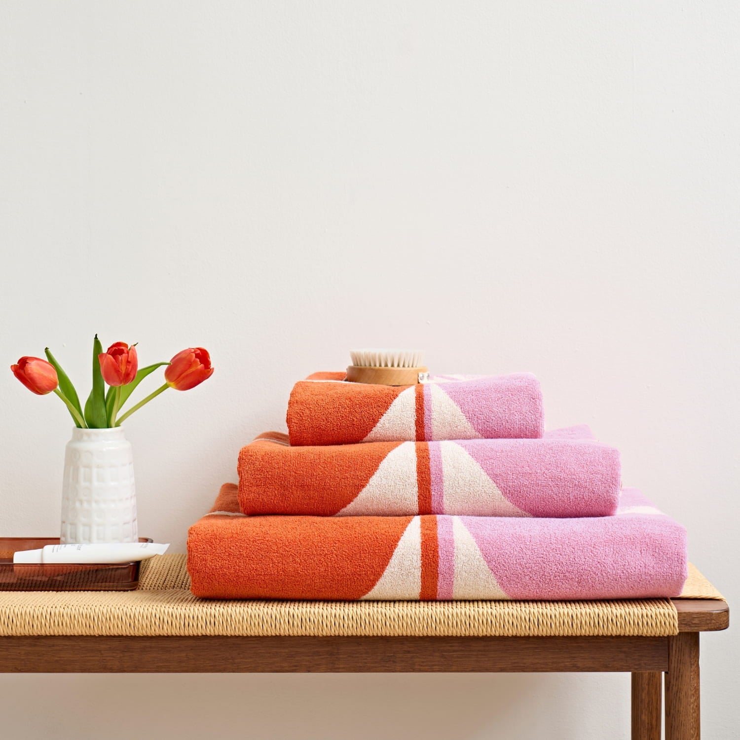 Stem Bloom Duo Towels - Blush