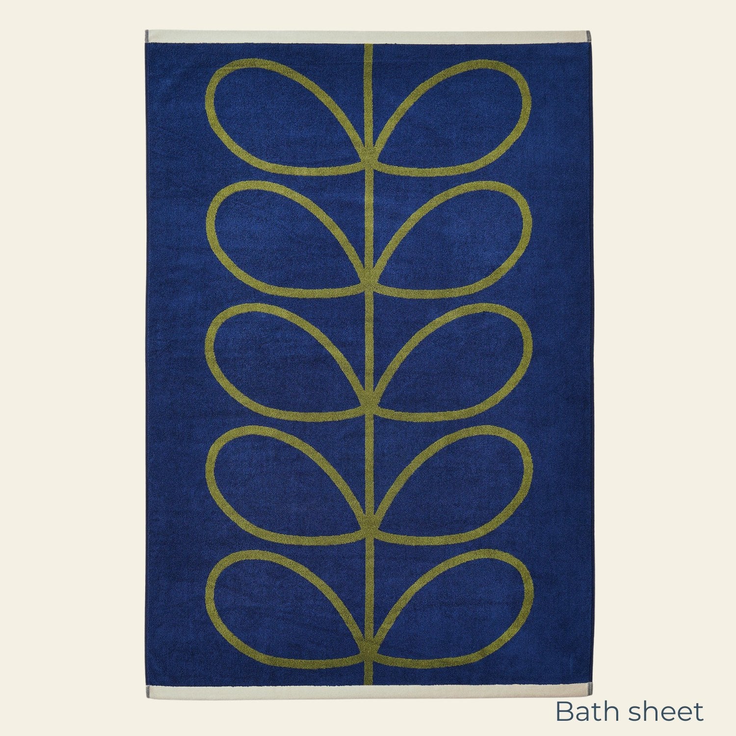 Linear Stem Towels - Navy