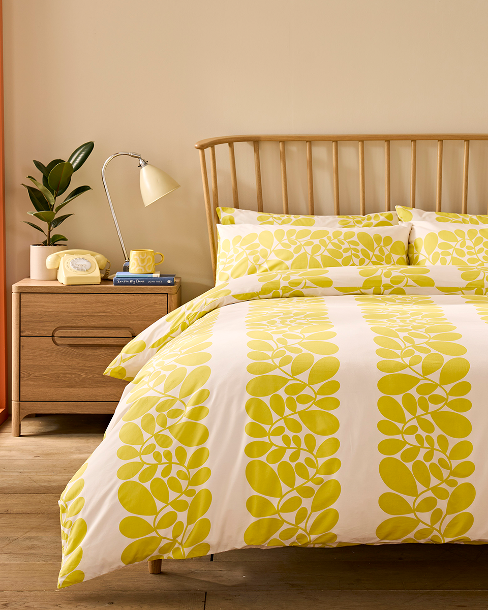 Sycamore Stripe Bed Linen Set - Yellow