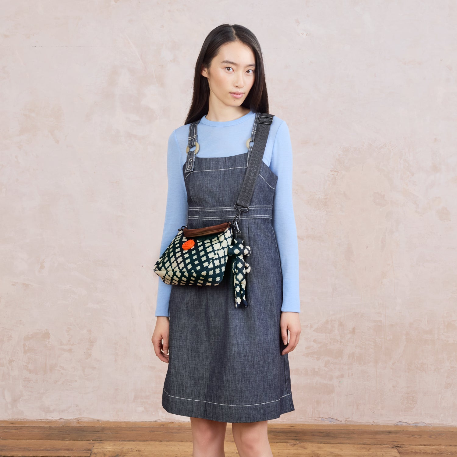 Venn Mini Shoulder Bag & Martian Charm Bundle - Flower Galaxy Midnight