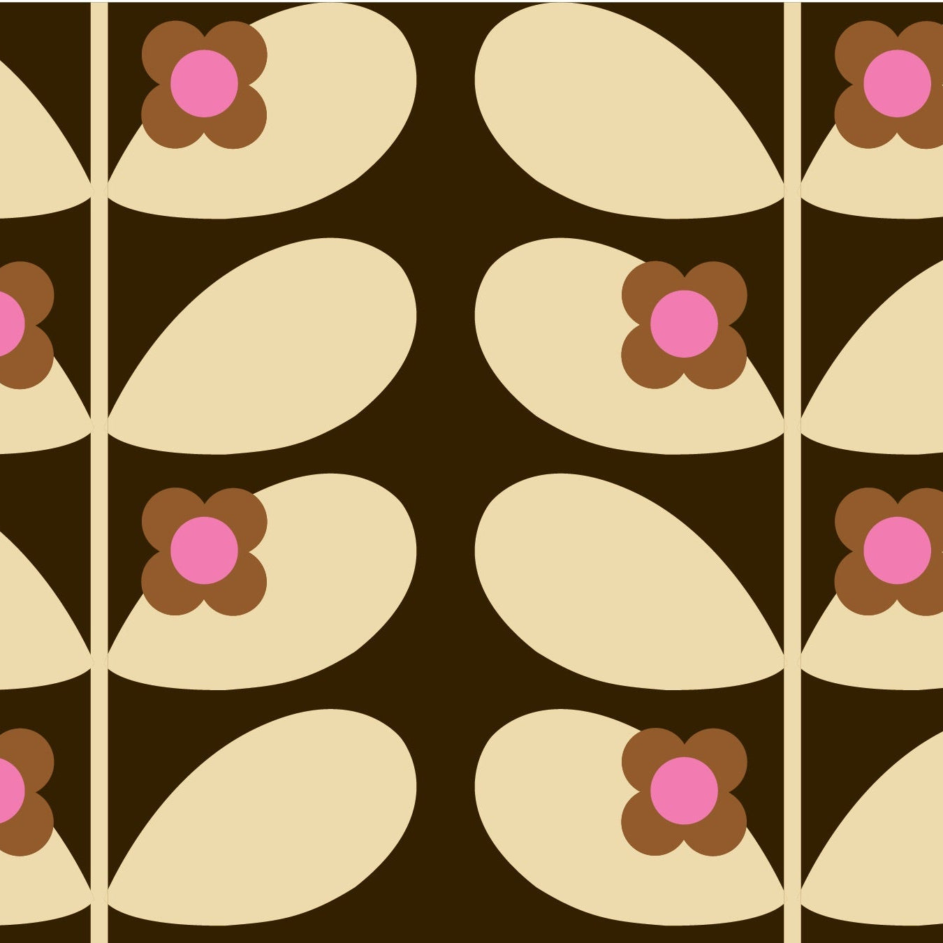 Wild Rose Porcini Wallpaper Sample