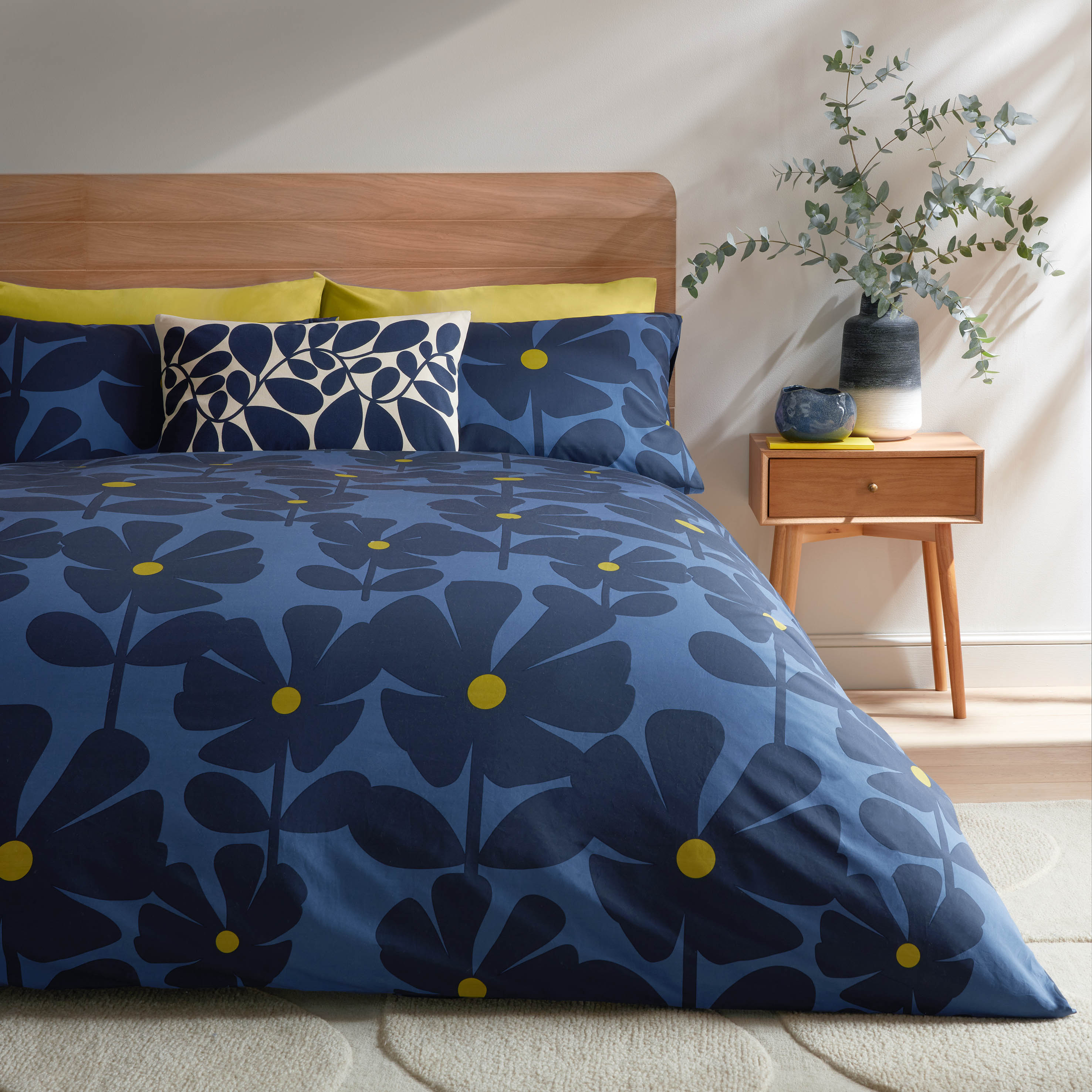 Wildflower Bed Linen Set - Indigo