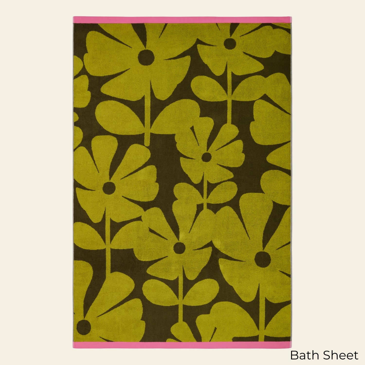 Wildflower Towels - Yellow Ochre