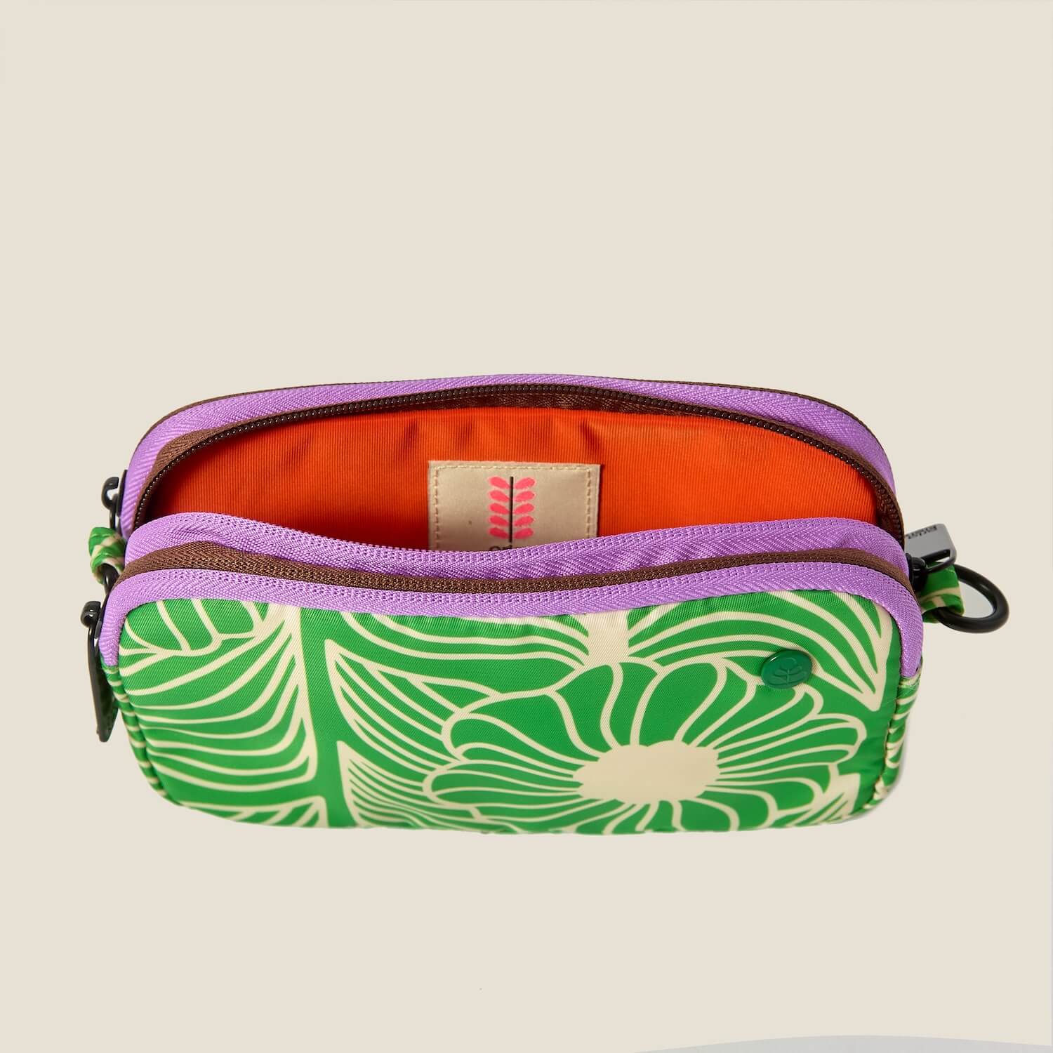 Tripod Crossbody Bag - Moonflower Spring Green