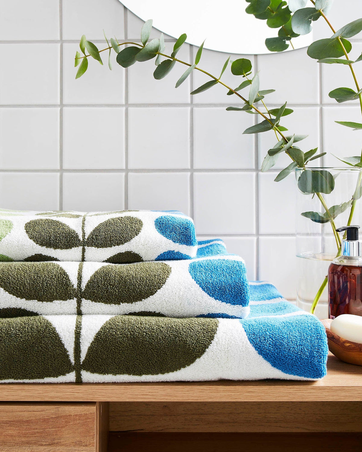 Trio Stem Towels Riviera