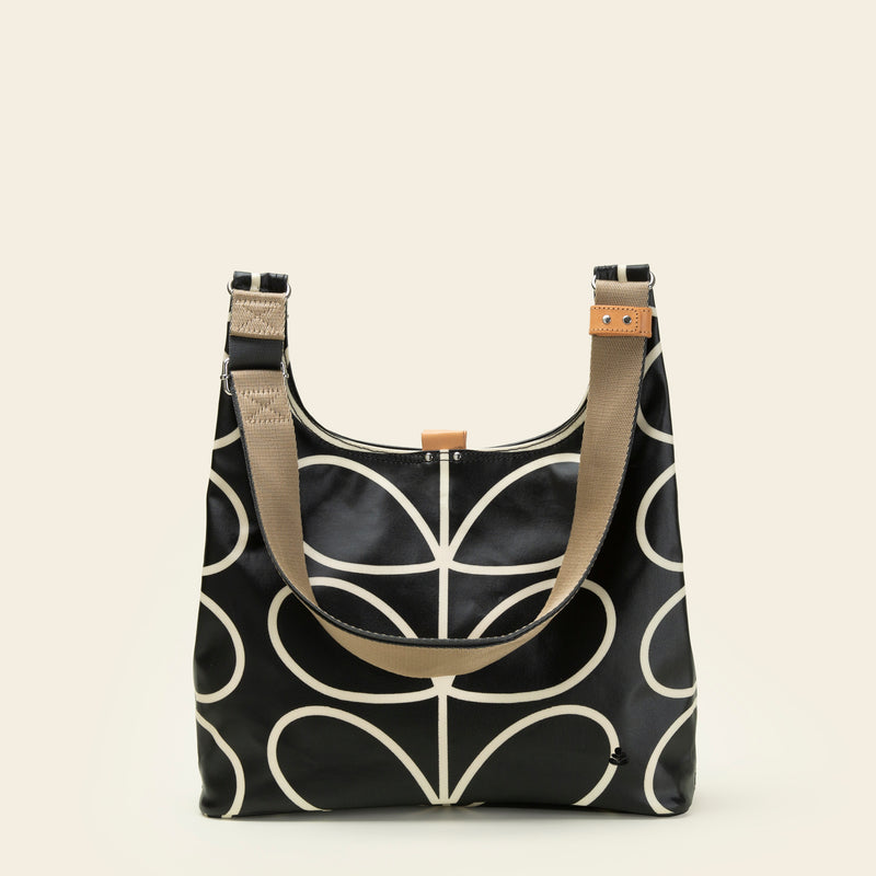 Midi Crossbody - Linear Stem Liquorice