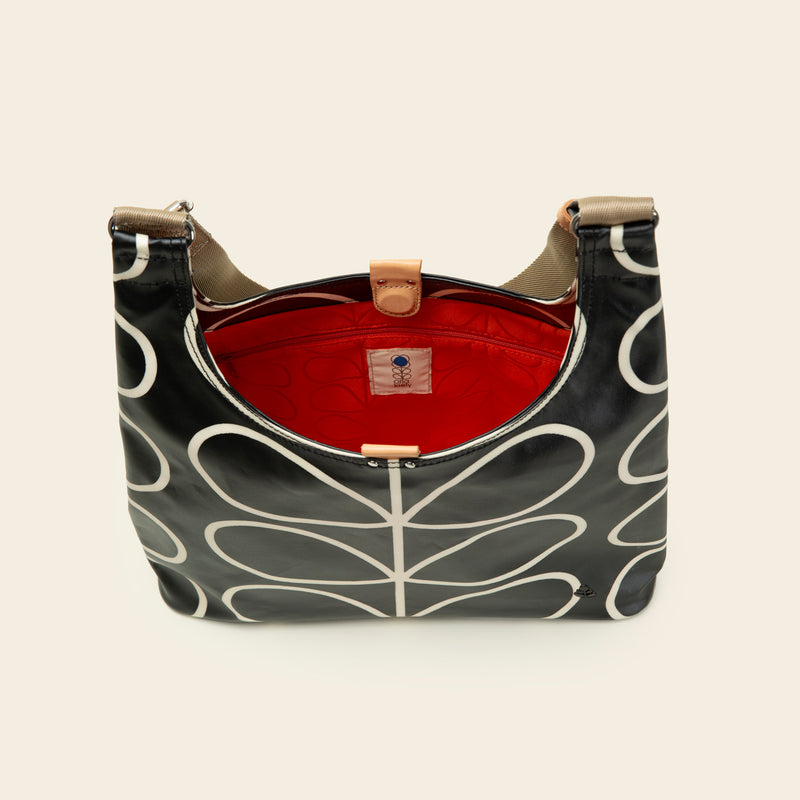 Midi Crossbody - Linear Stem Liquorice