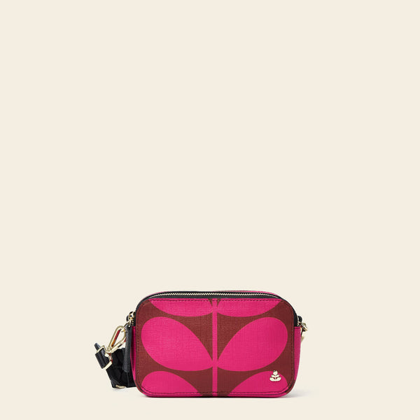 Duo Crossbody - Solid Stem Cerise