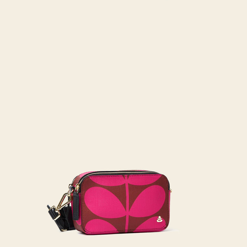 Duo Crossbody - Solid Stem Cerise