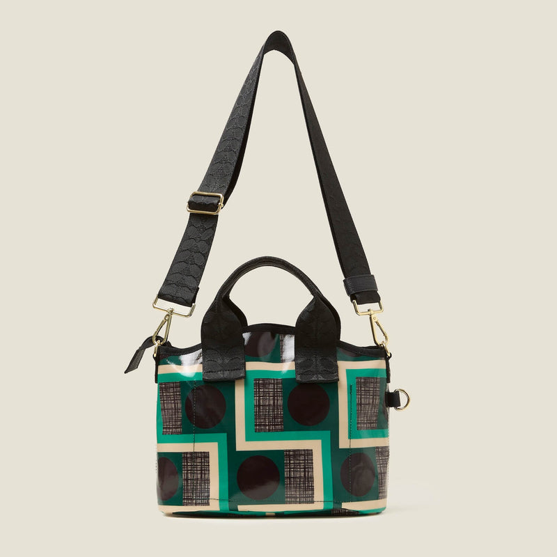 Hand Carry Handbag - Balcony Spot Emerald