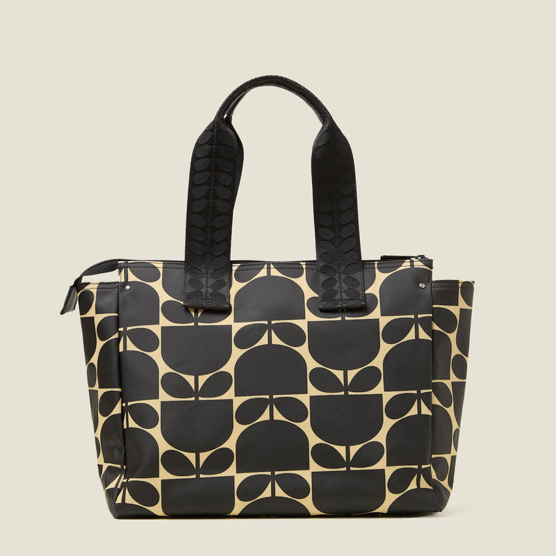 Walker Tote - Block Flower Monochrome