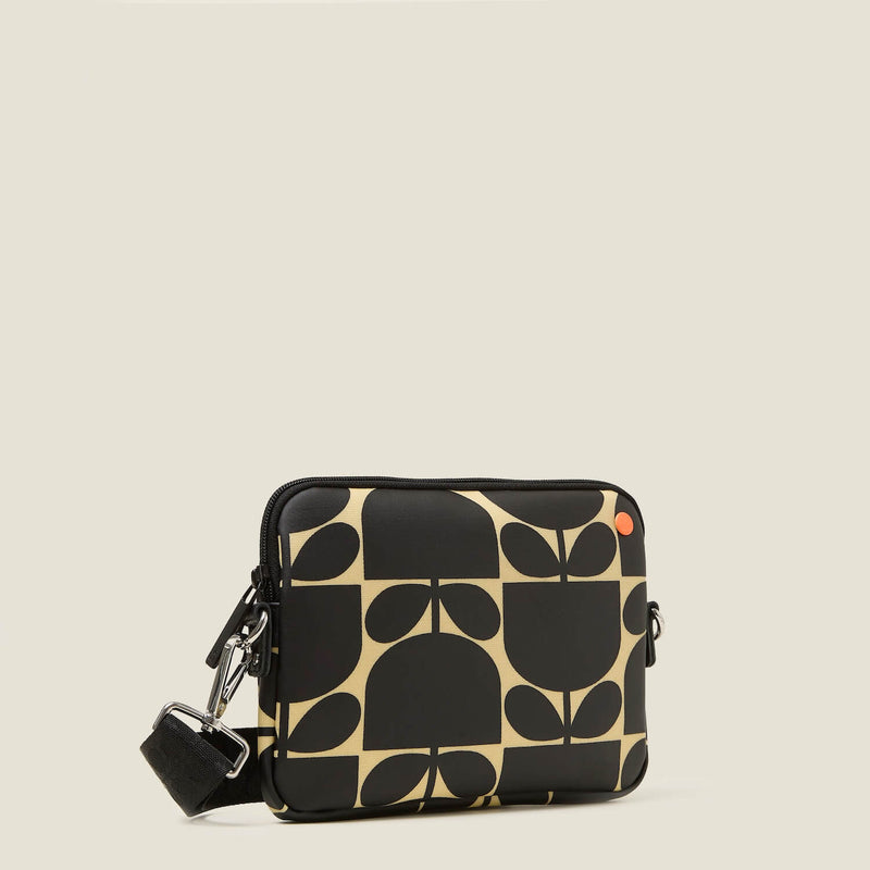 The Slim Crossbody - Block Flower Monochrome