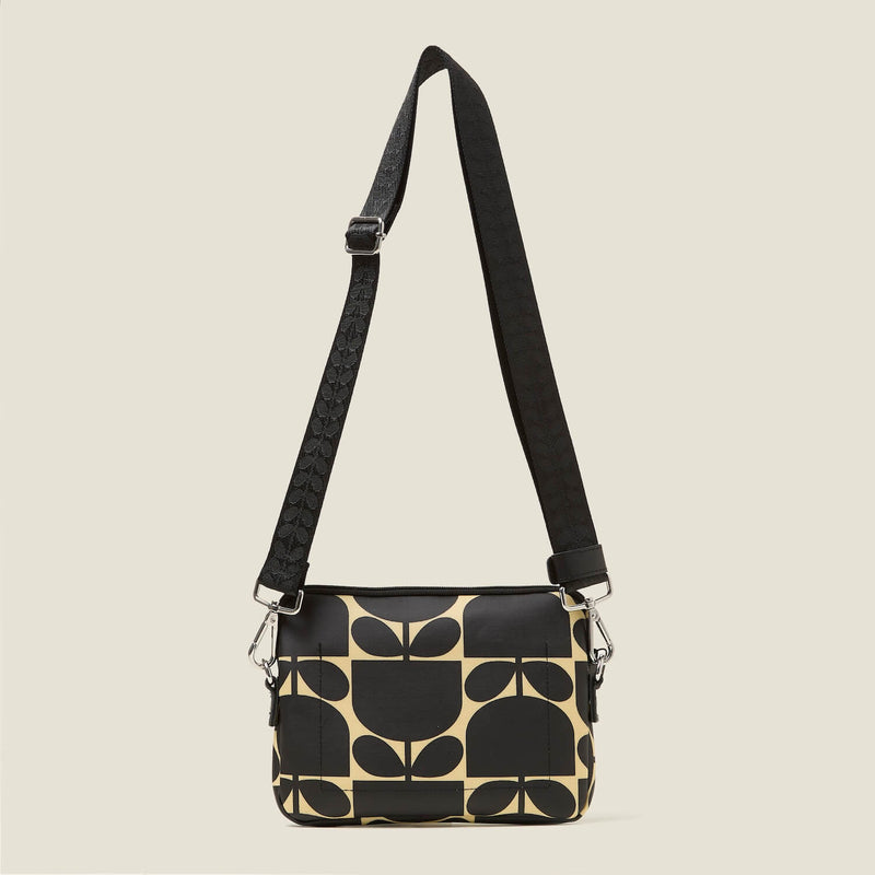 The Slim Crossbody - Block Flower Monochrome