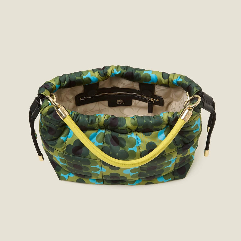 Small Cirrus Drawstring Handbag - Cosmos Green