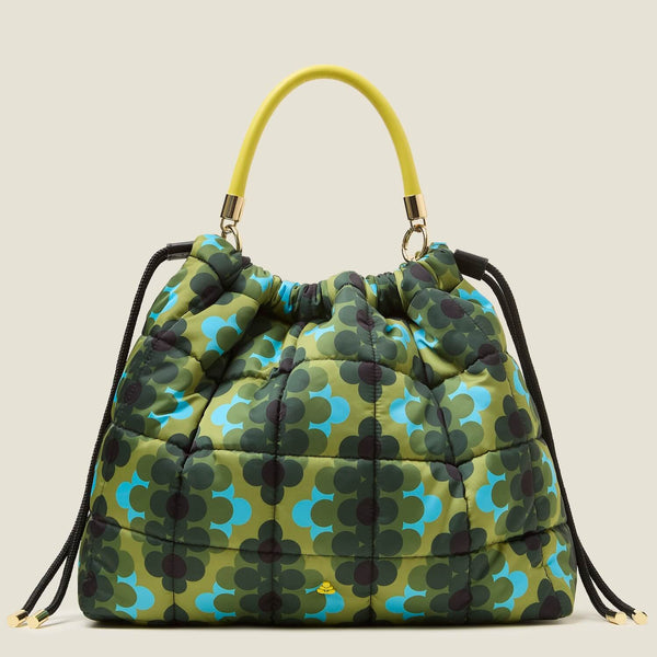 Cirrus Drawstring Handbag - Cosmos Green