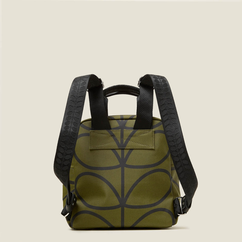 Mini Lotta Backpack - Giant Linear Stem Olive