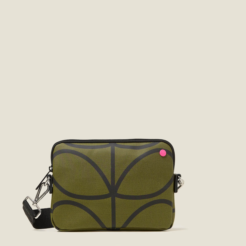 The Slim Crossbody - Giant Linear Stem Olive