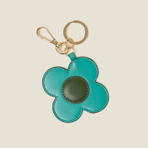 Spot Flower Key Ring - Turquoise