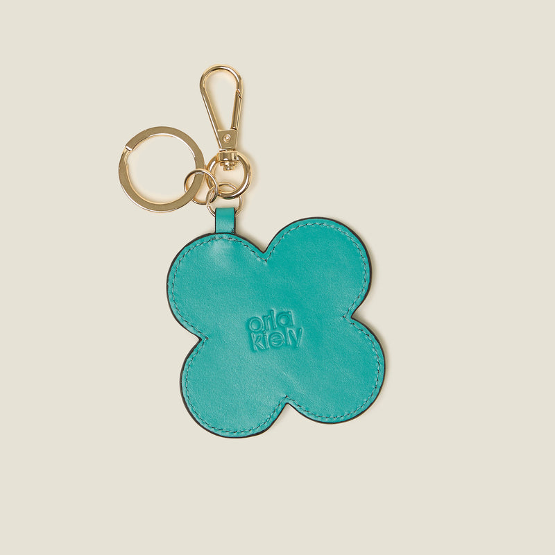 Spot Flower Key Ring - Turquoise