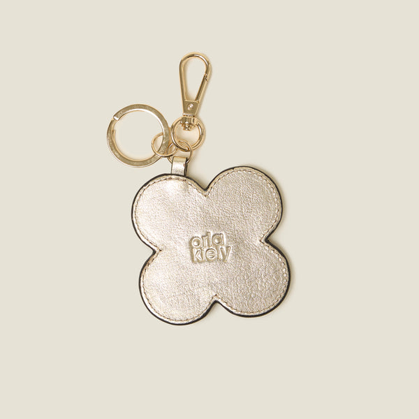 Spot Flower Key Ring - Gold