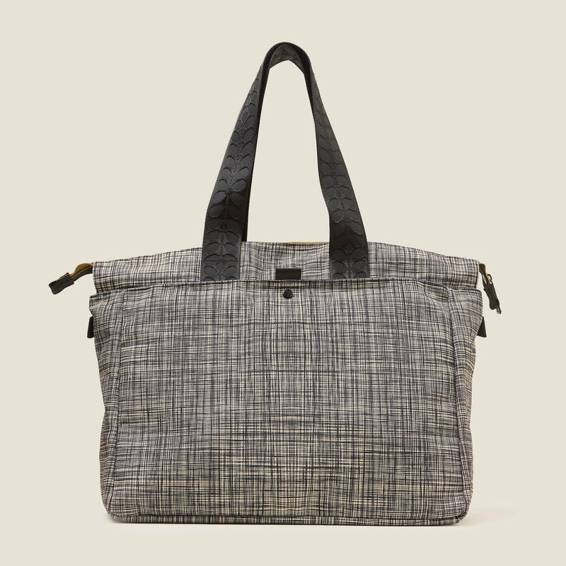 Axis Tote - Scribble Print Black