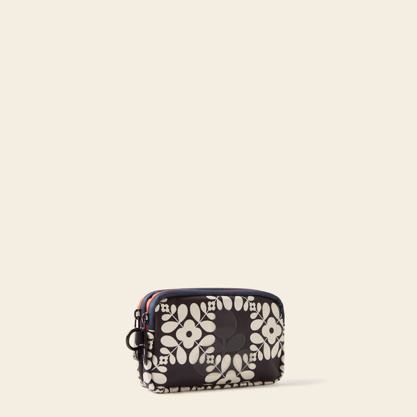 Iota Phone Case in Lattice Flower Tile Onyx by Orla Kiely