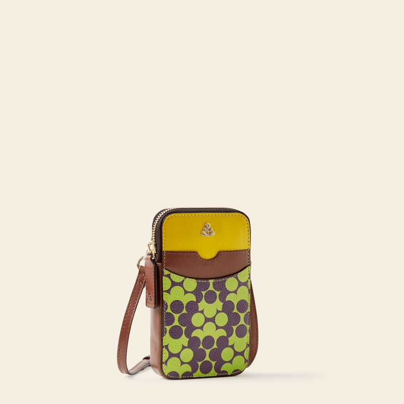 Ariel Phone Case in Purple Puzzle Flower pattern by Orla Kiely