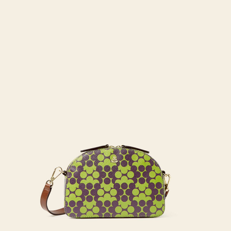 Babaluna Crossbody in Purple Puzzle Flower pattern by Orla Kiely