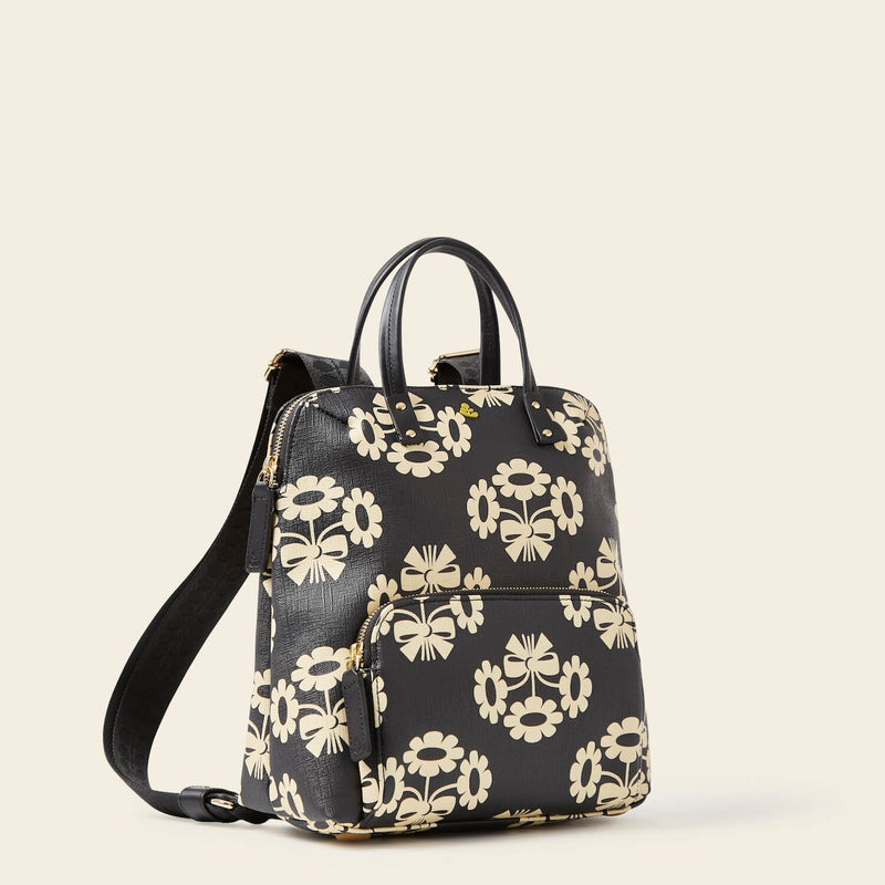 Buddy Backpack in Posey Flower Midnight pattern by Orla Kiely