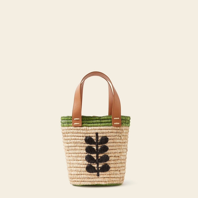 Sunday Mini Tote Bag in Puffin Green pattern by Orla Kiely