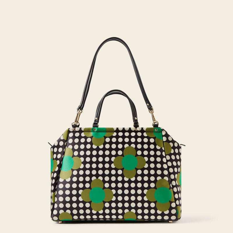 Opera Big Tote Bag in Jewel Flower Polka Dot pattern by Orla Kiely