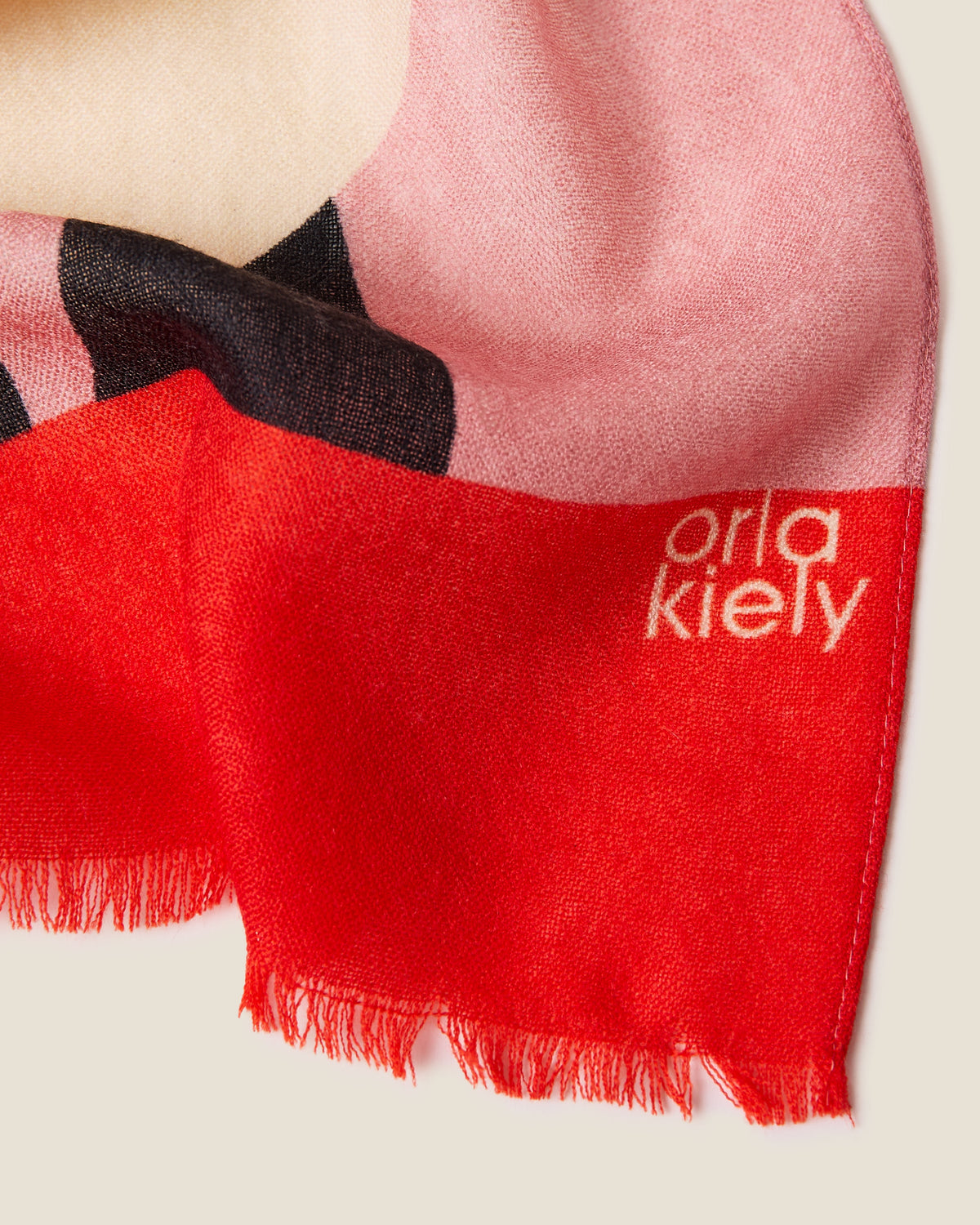 Wool Scarf - River Flower Rose