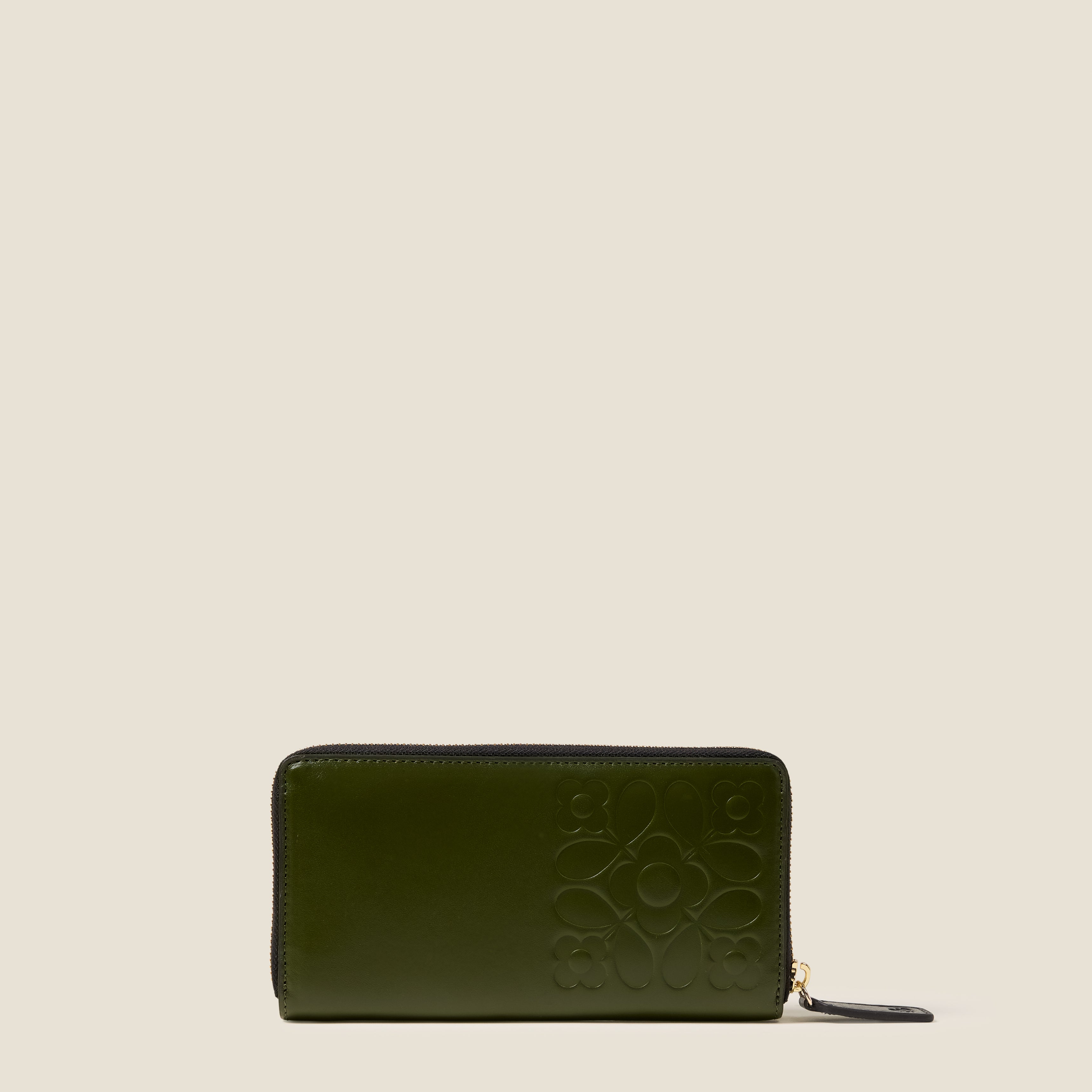 Forget Me Not Leather Wallet - Tile Emboss Forest