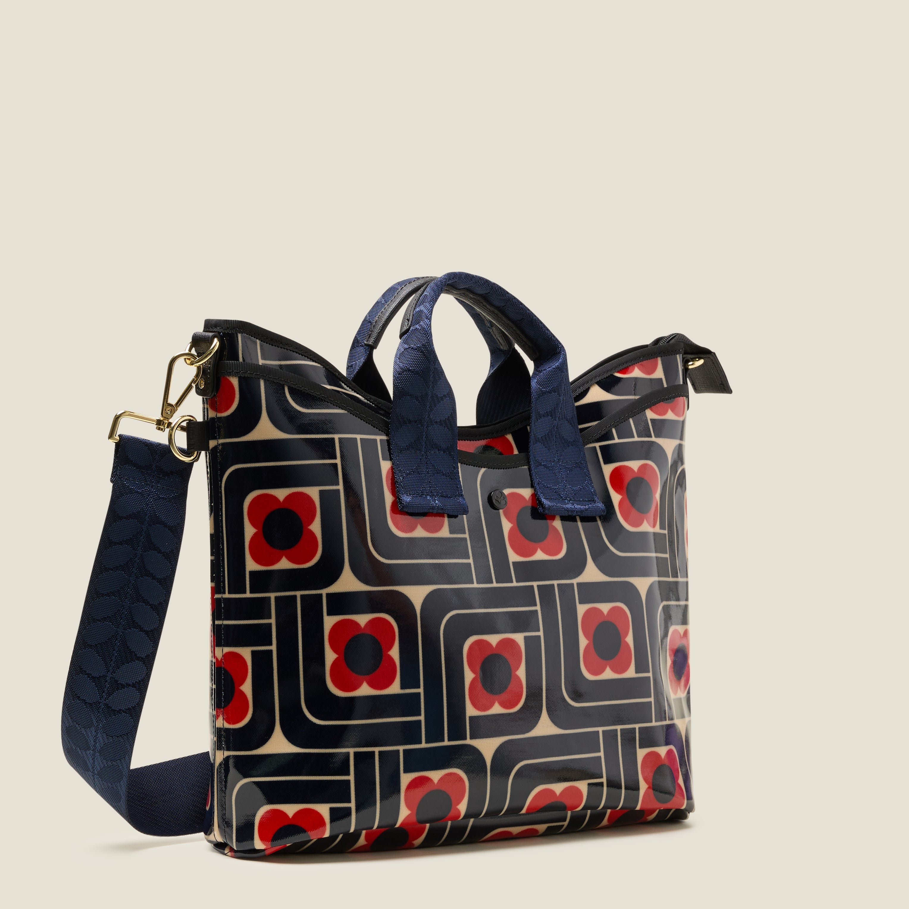 Carry Grab Tote Bag - Woodblock Ink