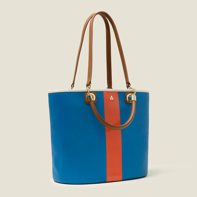 Smile Tote - Colour Block True Blue