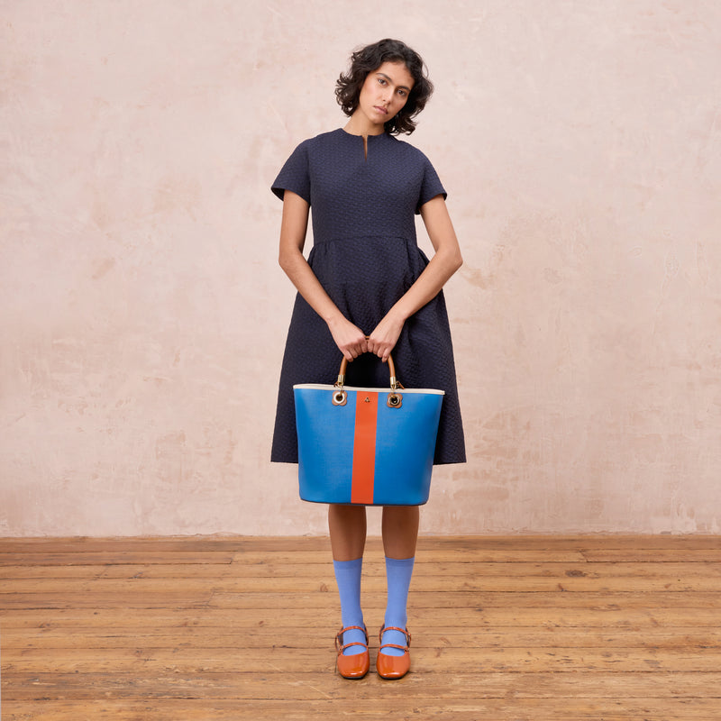 Smile Tote - Colour Block True Blue