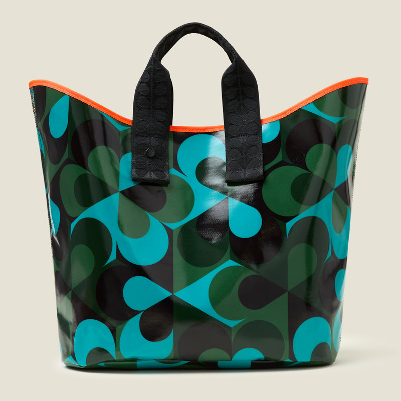 Carryall Large Tote - Kaleidoscope Emerald