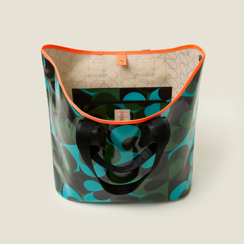 Carryall Large Tote - Kaleidoscope Emerald