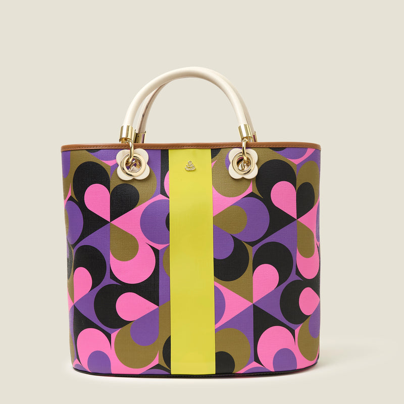 Smile Tote - Kaleidoscope Violet