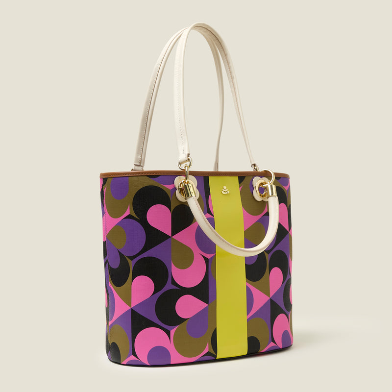 Smile Tote - Kaleidoscope Violet