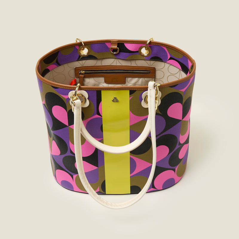 Smile Tote - Kaleidoscope Violet