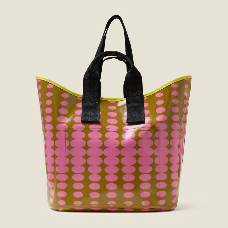 Carryall Large Tote - Optical Oval Ochre