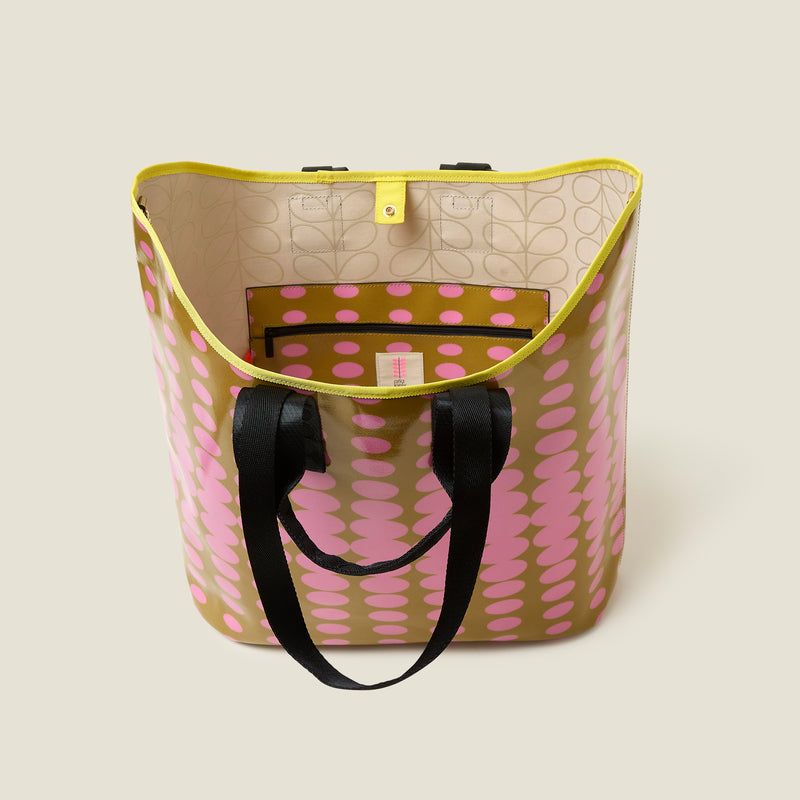 Carryall Large Tote - Optical Oval Ochre