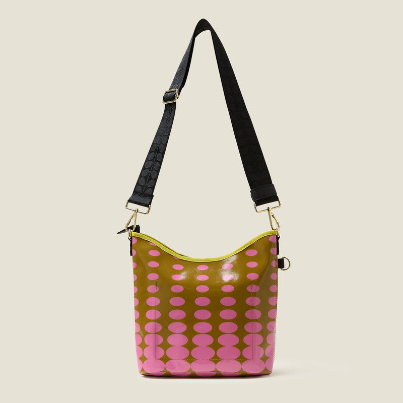 Cross Carry Crossbody - Optical Oval Ochre