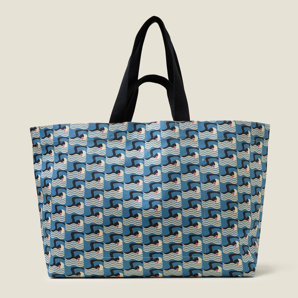 Roll Out Large Tote  - Poolside Marine