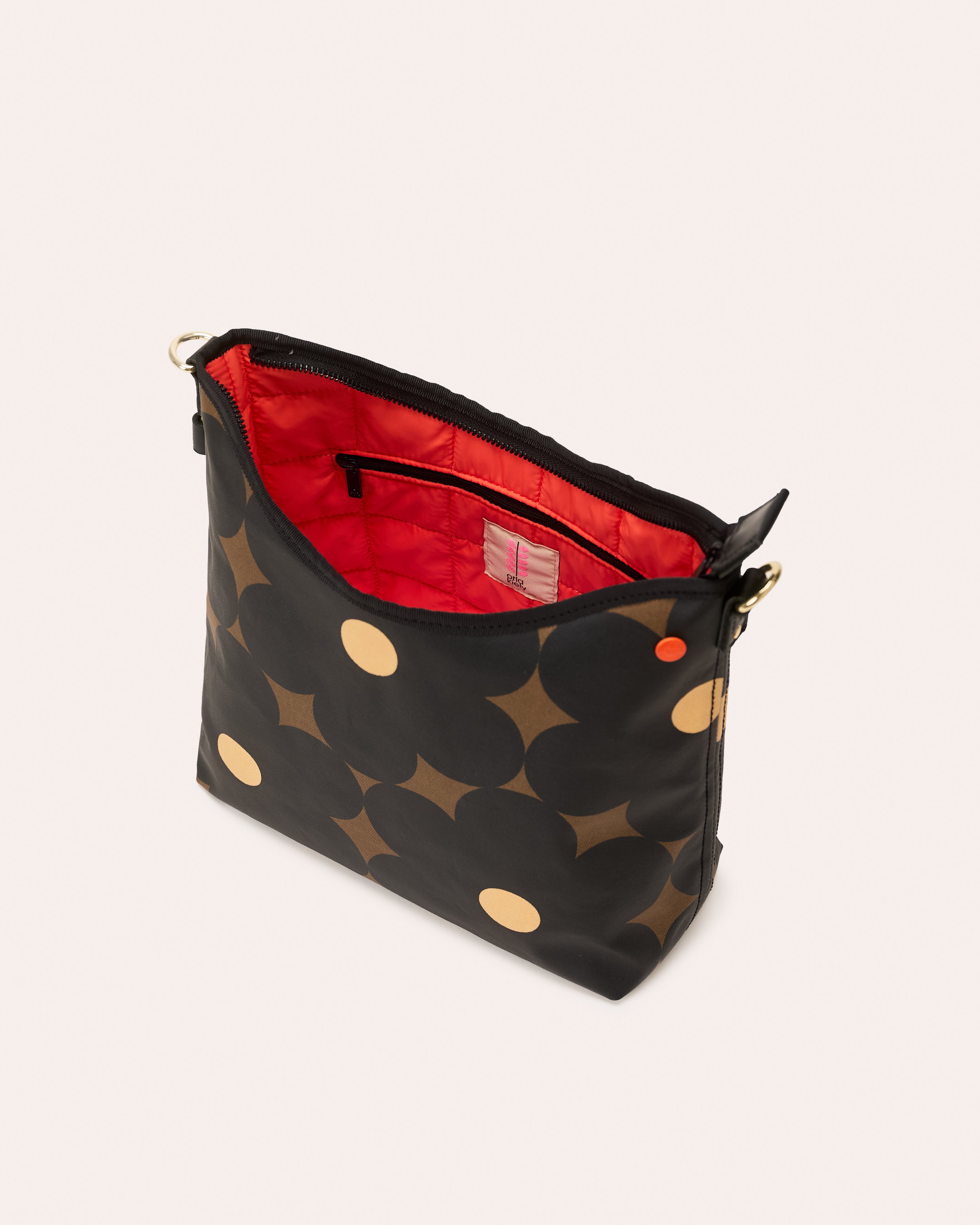 Cross Carry Shoulder Bag - Flower Power Ebony