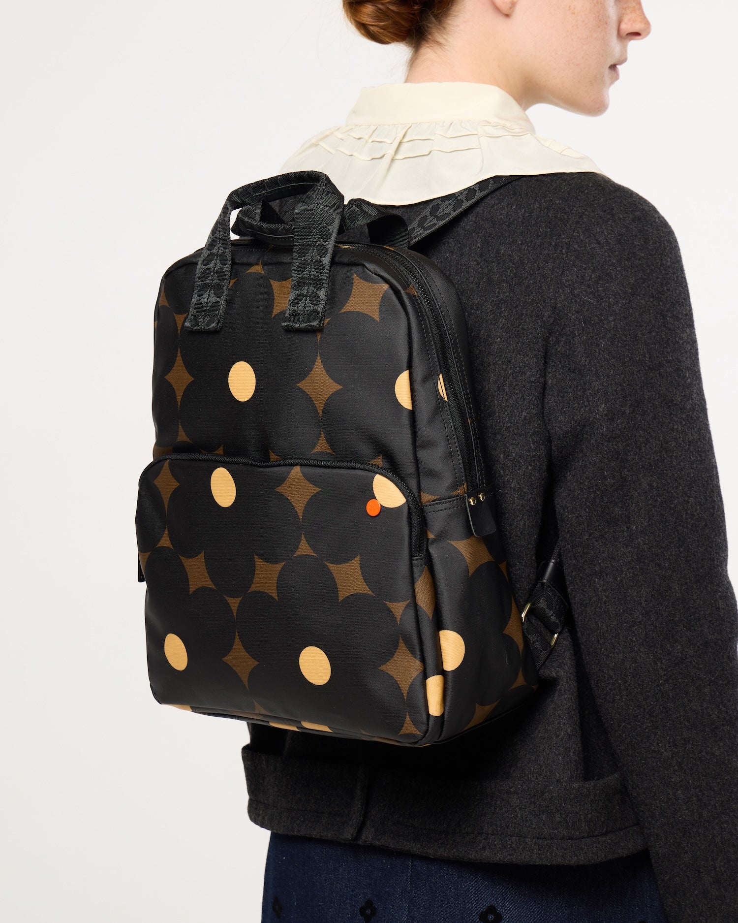 Lotta Backpack - Flower Power Ebony