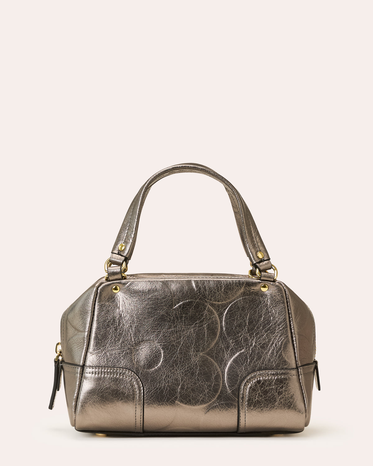 Concertina Leather Crossbody - Flower Power Mercury